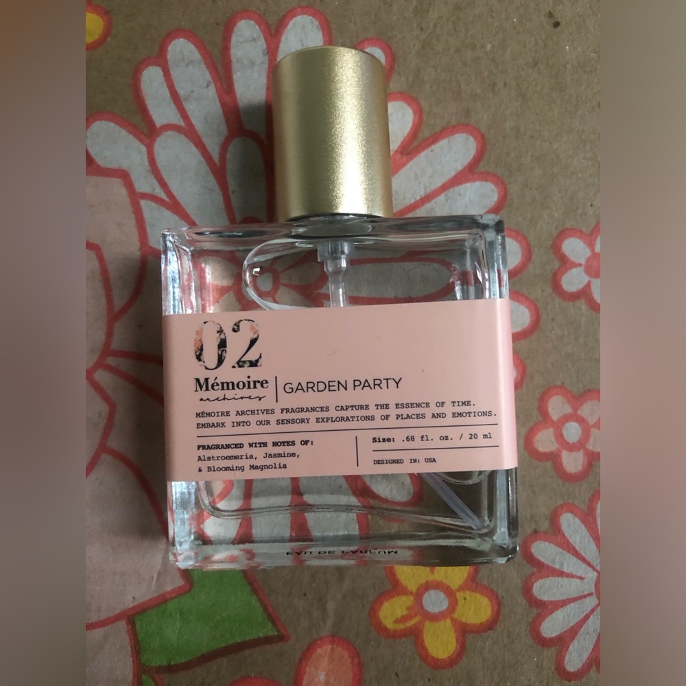 memoire perfume 02 garden party 20ml alstroemeria, Jasmine& blooming magnolia